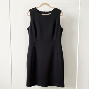 Ann Taylor Black Dress With Lace Flower Applique Size 16